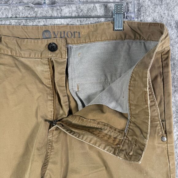 Vuori Collins Chino Pants Mens 34x30 Brown Office Golf Casual Dress - Picture 6 of 10